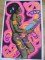 VTG BLACKLIGHT POSTER 1971 BLACK NUDE NOS VOODOO&nbsp;DANCER